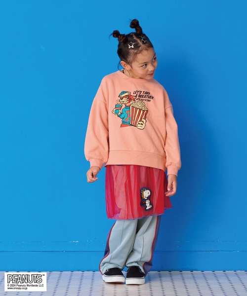 PEANUTS(ピーナッツ)の「【PEANUTS】スヌーピー/ワッペンチュールスカート(スカート・キッズ・レッド・S/M/L/LL)」の7枚目の写真