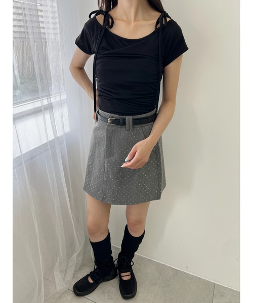 PHILLY(フィリー)の「【PHILLY】ロングリボンコンパクトT(Tシャツ/カットソー・レディース・ブラック/ピンク/ホワイト・FREE)」の8枚目の写真