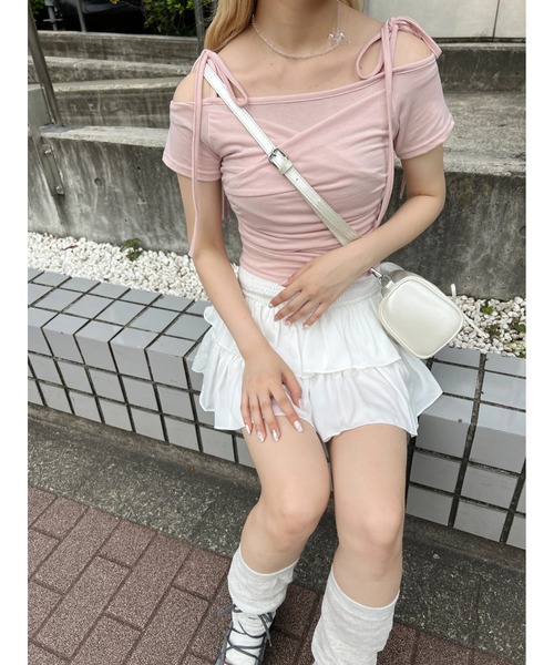 PHILLY(フィリー)の「【PHILLY】ロングリボンコンパクトT(Tシャツ/カットソー・レディース・ブラック/ピンク/ホワイト・FREE)」の19枚目の写真