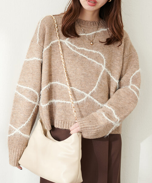 natural couture（ナチュラルクチュール）の「フリルショルダーバッグ（ショルダーバッグ・レディース・ブラック/アイボリー/ボルドー・FREE）」の5枚目の写真