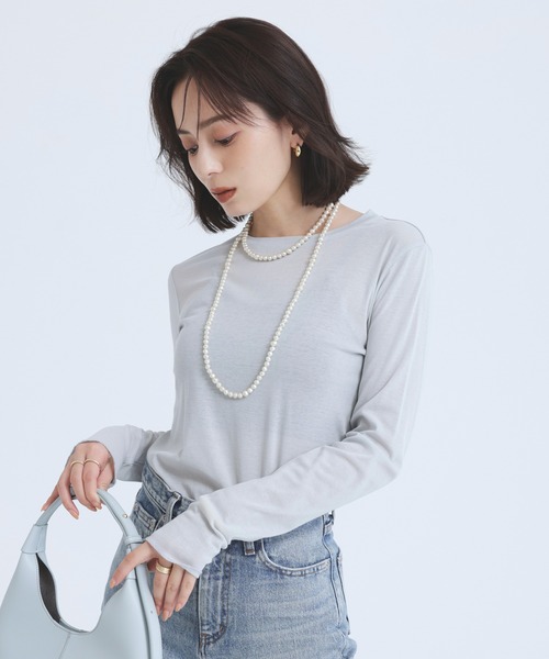 anuans（アニュアンス）の「バロックパールロングネックレス