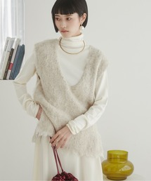 ANGIE | ブークレシャギーVネックベスト(ベスト)