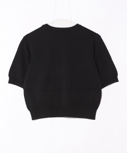 STRAWBERRY-FIELDS(ストロベリーフィールズ)の「バレリーナ刺繍5分袖ニット(ニット/セーター・レディース・グレー/ブラック/オフホワイト・2)」の4枚目の写真