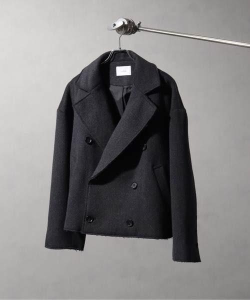 welise/ウェライズ】メルトンウール50 ダブルブレストオーバーショート