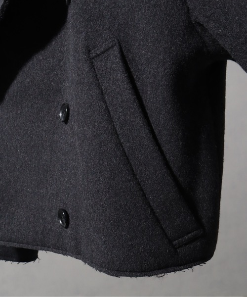 welise/ウェライズ】メルトンウール50 ダブルブレストオーバーショート