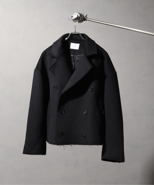 welise/ウェライズ】メルトンウール50 ダブルブレストオーバーショート