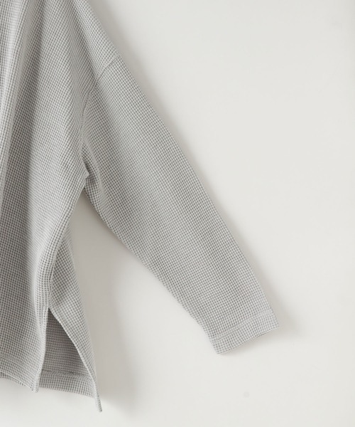 LOWRYS FARM（ローリーズファーム）の「ワッフルフーディー　150968（Tシャツ/カットソー・キッズ・グレー/オフホワイト・150cm/140cm/130cm/120cm/110cm）」の7枚目の写真