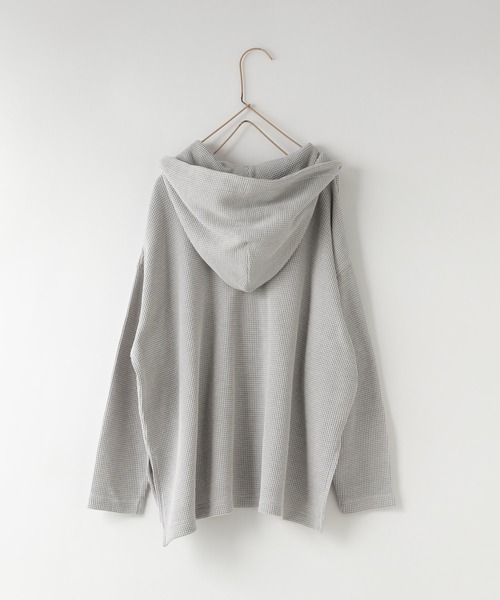 LOWRYS FARM（ローリーズファーム）の「ワッフルフーディー　150968（Tシャツ/カットソー・キッズ・グレー/オフホワイト・150cm/140cm/130cm/120cm/110cm）」の8枚目の写真