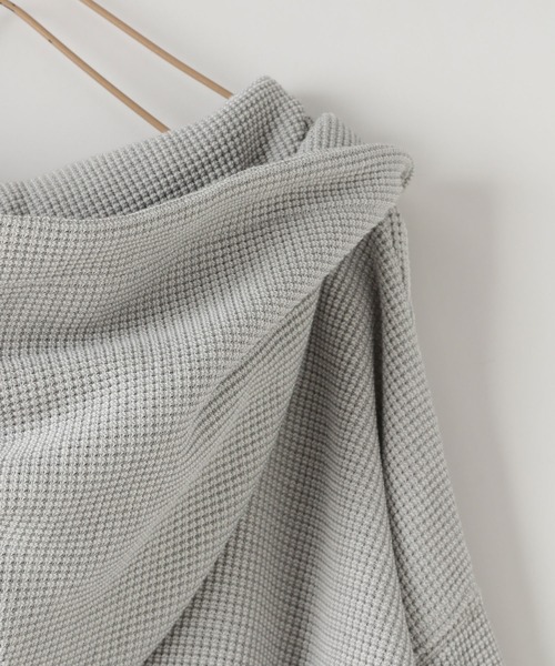 LOWRYS FARM（ローリーズファーム）の「ワッフルフーディー　150968（Tシャツ/カットソー・キッズ・グレー/オフホワイト・150cm/140cm/130cm/120cm/110cm）」の9枚目の写真