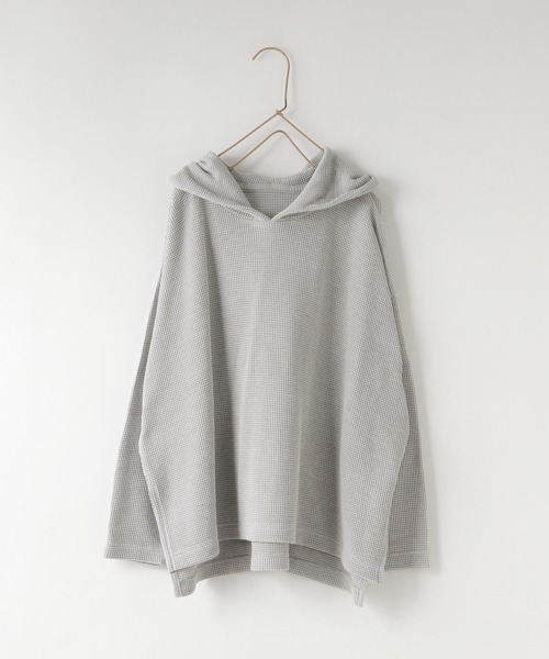 LOWRYS FARM（ローリーズファーム）の「ワッフルフーディー　150968（Tシャツ/カットソー・キッズ・グレー/オフホワイト・150cm/140cm/130cm/120cm/110cm）」の14枚目の写真