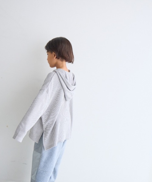 LOWRYS FARM（ローリーズファーム）の「ワッフルフーディー　150968（Tシャツ/カットソー・キッズ・グレー/オフホワイト・150cm/140cm/130cm/120cm/110cm）」の17枚目の写真