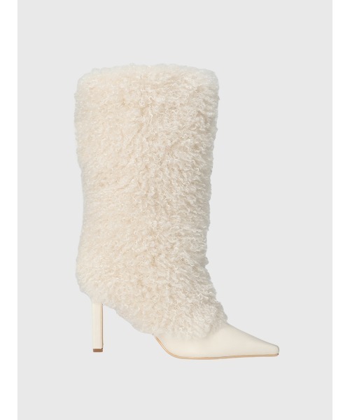 EIMY ISTOIRE（エイミーイストワール）の「French poodle fur ブーツ（ブーツ・レディース・アイボリー・S/M/L）」の9枚目の写真