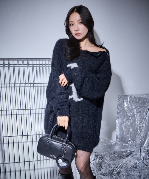 アンパスィ レディース ジップセーター L ネイビー アンパスィ