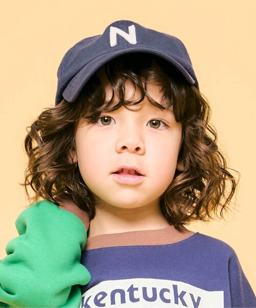 F.O.KIDS（エフオーキッズ）の「ロゴアップリケキャップ（キャップ・キッズ・ブラック/カーキ/レッド/レインボー/ネイビー・50/54/58）」の3枚目の写真