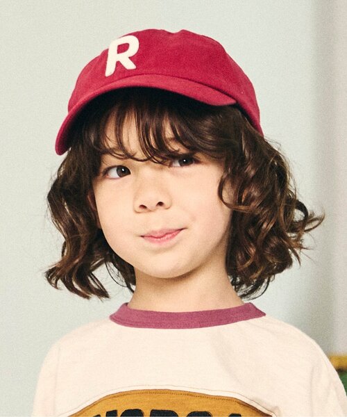 F.O.KIDS（エフオーキッズ）の「ロゴアップリケキャップ（キャップ・キッズ・ブラック/カーキ/レッド/レインボー/ネイビー・50/54/58）」の4枚目の写真