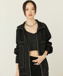 Edit Sheen | デニムスタンドブルゾン(ブルゾン)