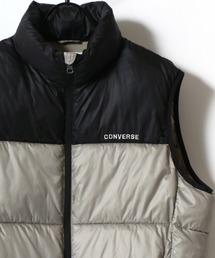CONVERSE（コンバース）の「CONVERSE/コンバース FIBER DOWN VEST/中綿 ファイバーダウンベスト/ナイロンテックベスト/レディース メンズ（ダウンベスト・ホワイト系）」