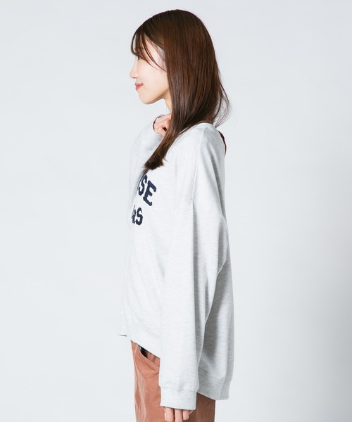 CONVERSE(コンバース)の「【CONVERSE/コンバース】カレッジプリント ミニ裏毛スウェットトレーナー(スウェット・レディース・ブルー/オレンジ/ブラック/ライトグレー・LARGE/MEDIUM)」の18枚目の写真