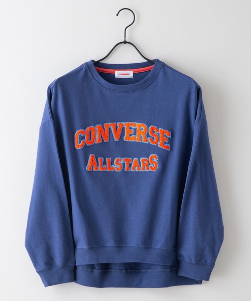 CONVERSE(コンバース)の「【CONVERSE/コンバース】カレッジプリント ミニ裏毛スウェットトレーナー(スウェット・レディース・ブルー/オレンジ/ブラック/ライトグレー・LARGE/MEDIUM)」の11枚目の写真