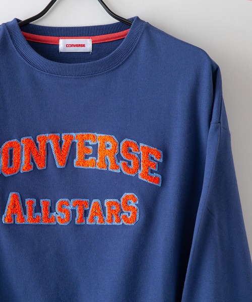 CONVERSE(コンバース)の「【CONVERSE/コンバース】カレッジプリント ミニ裏毛スウェットトレーナー(スウェット・レディース・ブルー/オレンジ/ブラック/ライトグレー・LARGE/MEDIUM)」の9枚目の写真