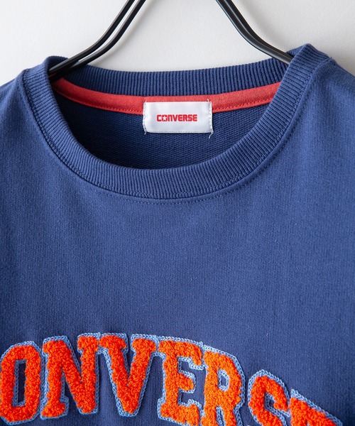CONVERSE(コンバース)の「【CONVERSE/コンバース】カレッジプリント ミニ裏毛スウェットトレーナー(スウェット・レディース・ブルー/オレンジ/ブラック/ライトグレー・LARGE/MEDIUM)」の8枚目の写真