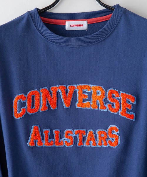 CONVERSE(コンバース)の「【CONVERSE/コンバース】カレッジプリント ミニ裏毛スウェットトレーナー(スウェット・レディース・ブルー/オレンジ/ブラック/ライトグレー・LARGE/MEDIUM)」の7枚目の写真