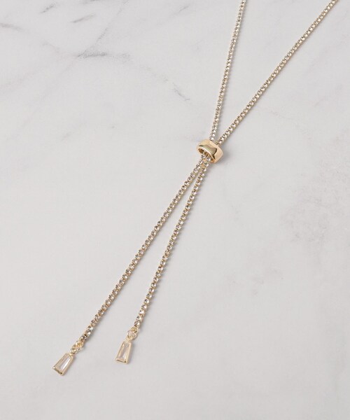SHOO・LA・RUE（シューラルー）の「◆キラキラダイヤレーンネックレス（ネックレス・レディース・シルバー/ゴールド/シルバー系その他/ピンクゴールド・00）」の3枚目の写真