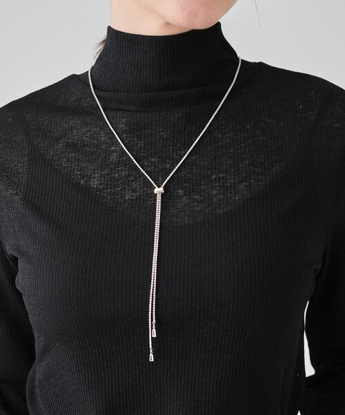 SHOO・LA・RUE（シューラルー）の「◆キラキラダイヤレーンネックレス（ネックレス・レディース・シルバー/ゴールド/シルバー系その他/ピンクゴールド・00）」の5枚目の写真