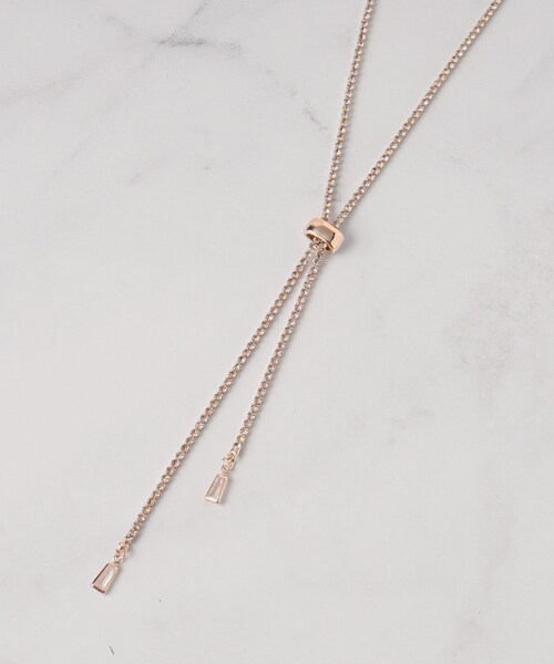 SHOO・LA・RUE（シューラルー）の「◆キラキラダイヤレーンネックレス（ネックレス・レディース・シルバー/ゴールド/シルバー系その他/ピンクゴールド・00）」の6枚目の写真