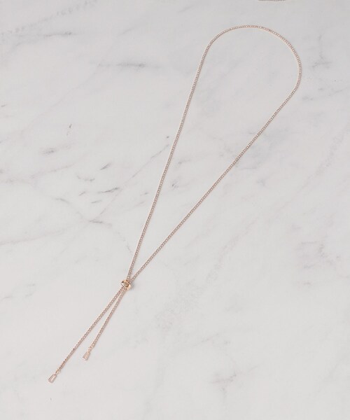 SHOO・LA・RUE（シューラルー）の「◆キラキラダイヤレーンネックレス（ネックレス・レディース・シルバー/ゴールド/シルバー系その他/ピンクゴールド・00）」の7枚目の写真