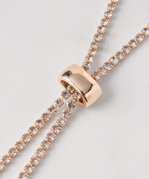 SHOO・LA・RUE（シューラルー）の「◆キラキラダイヤレーンネックレス（ネックレス・レディース・シルバー/ゴールド/シルバー系その他/ピンクゴールド・00）」の9枚目の写真