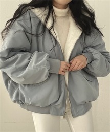 フード付きリバーシブルジャケット