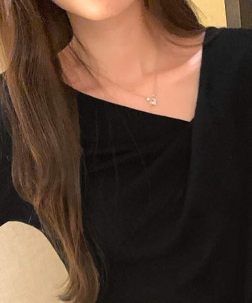 FREE STYLISTS(フリー スタイリスト)の「YUGA_YGMC ドレープカシュクールPO(ニット/セーター・レディース・オフホワイト/ブラック/ベビーピンク/ライトブルー・FREE)」の14枚目の写真