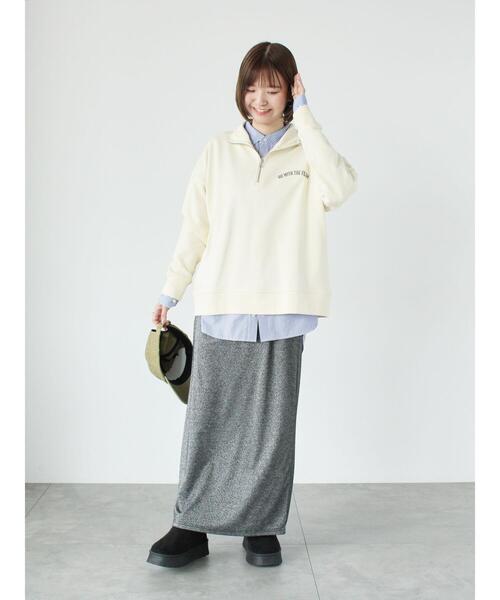 Lugnoncure（ルノンキュール）の「【イージーケア】無地柄アソートオーバーシャツ（シャツ/ブラウス・レディース・ブルー/ピンク/オフホワイト/ブラウン・F）」の6枚目の写真