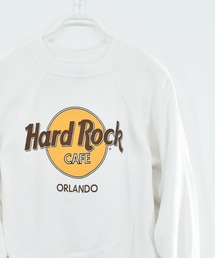 【ヴィンテージ古着】Hard Rock CAFE Hanes ボディ企業ロゴ ラグランスウェット
