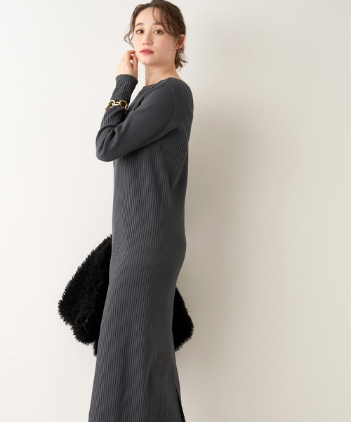 MICA&DEAL（マイカ＆ディール）の「プリーツリブワンピース