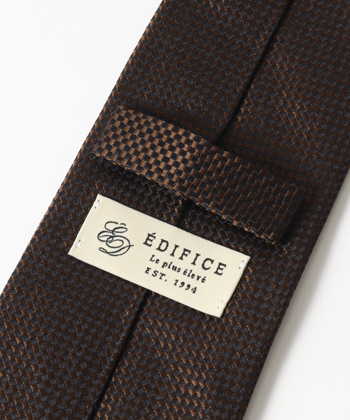 EDIFICE（エディフィス）の「PB ラージドビータイ（ネクタイ・メンズ・ネイビー/ブラウン・FREE）」の5枚目の写真