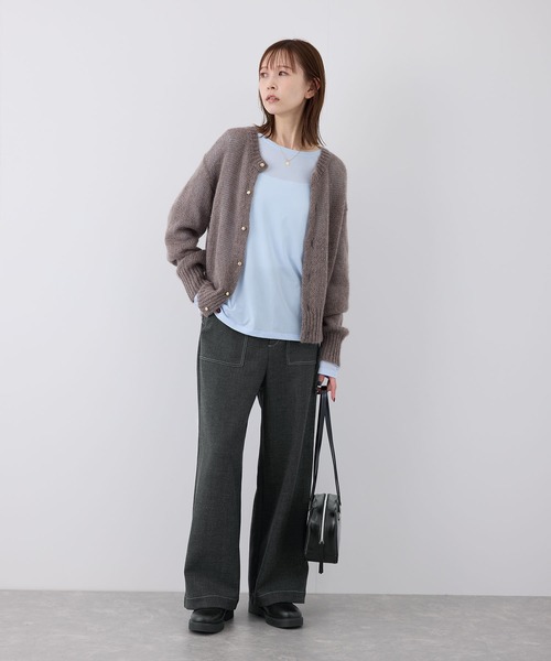 ROPE' PICNIC（ロペピクニック）の「【3サイズ展開】ツイードベイカーパンツ（その他パンツ・レディース・キャメル/ライトグレー/チャコールグレー・36/38/40）」の9枚目の写真