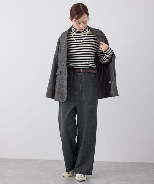 ROPE' PICNIC（ロペピクニック）の「【3サイズ展開】ツイードベイカーパンツ（その他パンツ・レディース・キャメル/ライトグレー/チャコールグレー・36/38/40）」の12枚目の写真