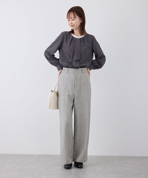 ROPE' PICNIC（ロペピクニック）の「【3サイズ展開】ツイードベイカーパンツ（その他パンツ・レディース・キャメル/ライトグレー/チャコールグレー・36/38/40）」の17枚目の写真