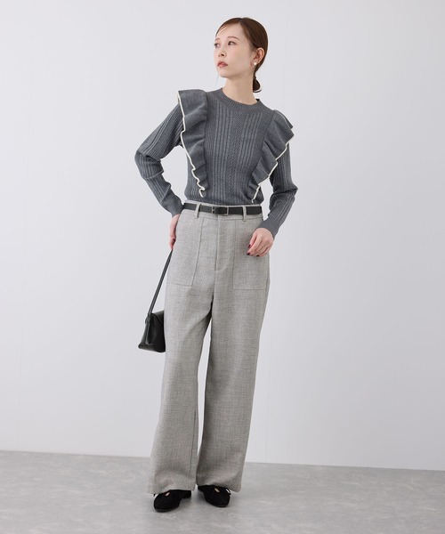 ROPE' PICNIC（ロペピクニック）の「【3サイズ展開】ツイードベイカーパンツ（その他パンツ・レディース・キャメル/ライトグレー/チャコールグレー・36/38/40）」の19枚目の写真