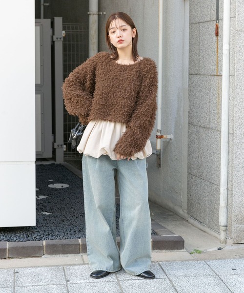 セール】クロップドフェザープルオーバー（ニット/セーター）｜KBF