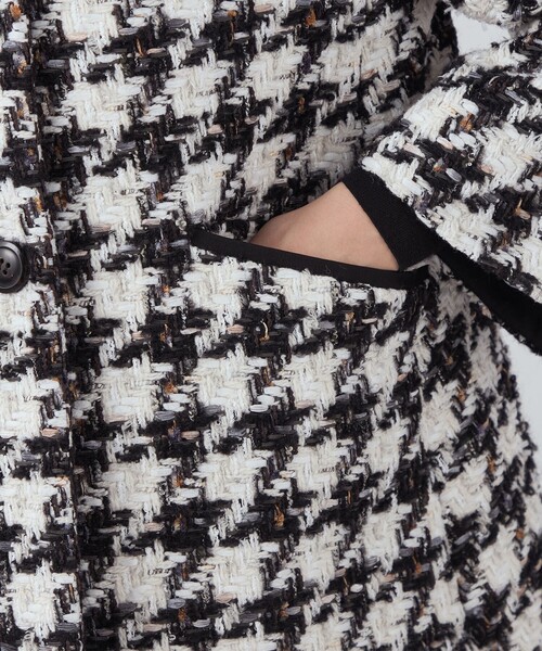 TOMORROWLAND スラブハウンドトゥース トッパーコート itemdc4552ea3aa211efa5140242ac