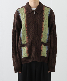 OBEY（オベイ）の「OBEY / オベイ EZRA ZIP UP CARDIGAN（ニット