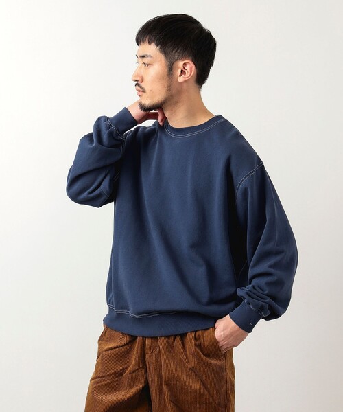 B:MING by BEAMS（ビーミングバイビームス）の「USA コットン フェイド クルーネック スウェット（スウェット・メンズ・ネイビー/レッド系その他7/チャコールグレー・S/XL/L/M）」の3枚目の写真