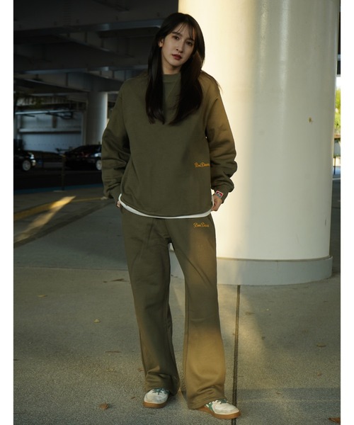 BEN DAVIS（ベンデイビス）の「《BEN DAVIS》 LADIES RECYCLE COTTON MIX SWEAT PANTS（スウェットパンツ・レディース・オートミール/ブラック/カーキ・FREE）」の7枚目の写真