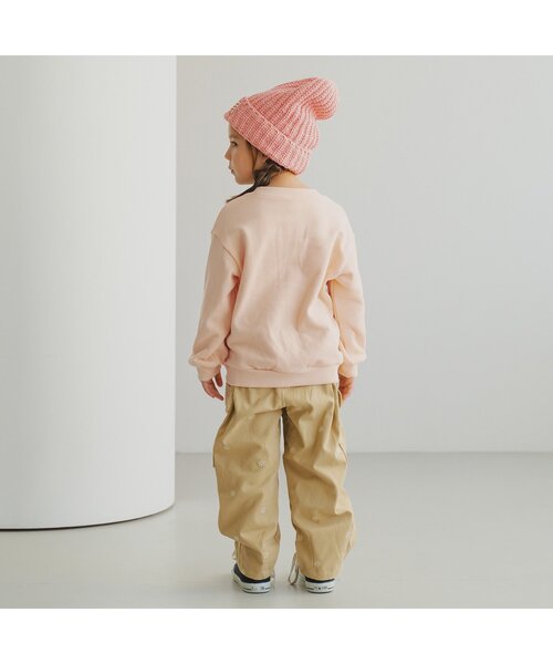 p.premier(ピードットプルミエ)の「朝ごはんはパンケーキトレーナー(スウェット・キッズ・ベビーピンク/ベージュ/ライトグレー・80/90/100/110/120/130/140)」の7枚目の写真