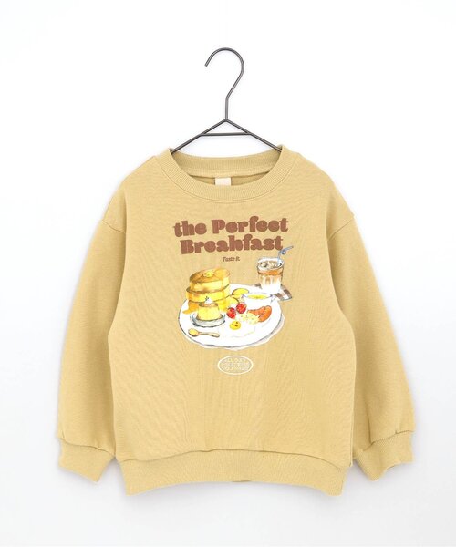p.premier(ピードットプルミエ)の「朝ごはんはパンケーキトレーナー(スウェット・キッズ・ベビーピンク/ベージュ/ライトグレー・80/90/100/110/120/130/140)」の17枚目の写真