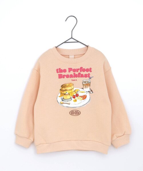 p.premier(ピードットプルミエ)の「朝ごはんはパンケーキトレーナー(スウェット・キッズ・ベビーピンク/ベージュ/ライトグレー・80/90/100/110/120/130/140)」の22枚目の写真
