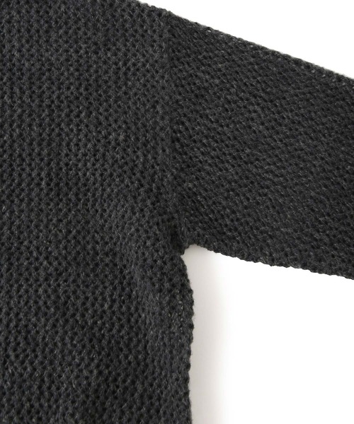 JUNRED（ジュンレッド）の「メランジメッシュニット（ニット/セーター・メンズ・チャコールグレー/ライトグレー/レッド・L/M/S）」の15枚目の写真